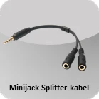 Minijack splitter