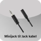 Minijack til Jack kabel