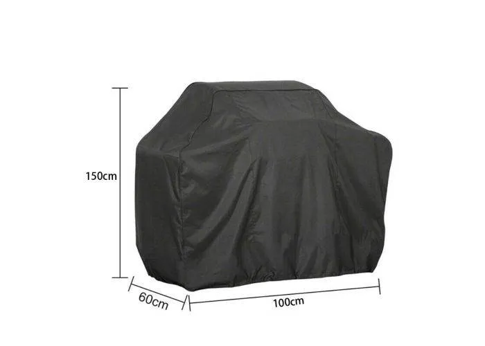 Overtræk til Grill - 150x100x60cm - Vandtæt - Inkl. opbevaringspose - Sort