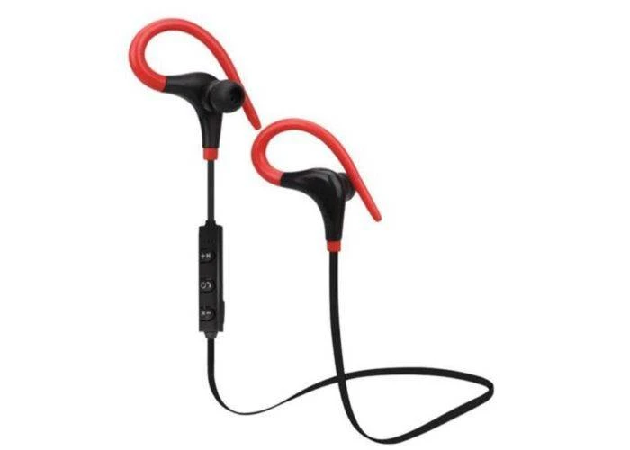 Sports EARHOOK Bluetooth Høretelefoner m/mikrofon - Rød