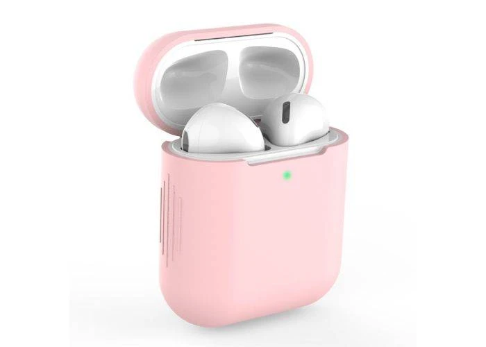 Apple AirPods - Silikone beskyttelses cover til opladerbox - Lys Pink