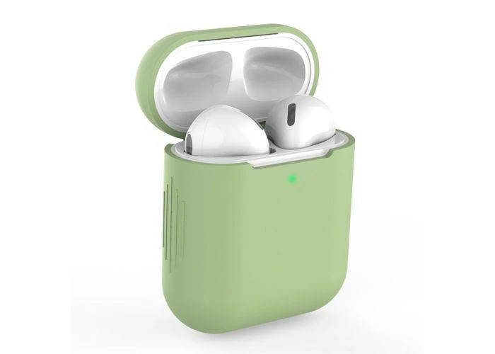 Apple AirPods - Silikone beskyttelses cover til opladerbox - Lysegrøn
