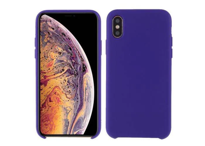 iPhone X / XS - Azmaro Tyndt Silikone cover - Mørk lilla