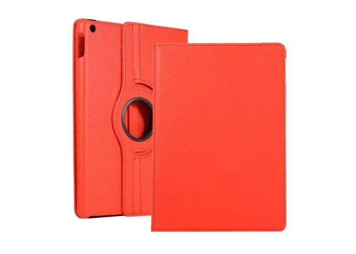 iPad 10.2 (2019/2020/2021) - Læder cover 360 grader roterbar - Rød