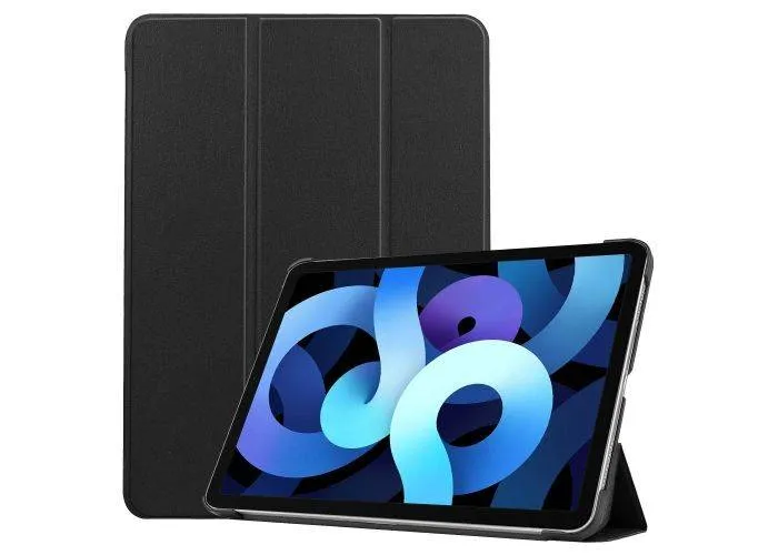 iPad Air 11 (2024/2025/2026) / iPad Air 10.9 (2022/2020) - Tri-Fold læder cover - Sort