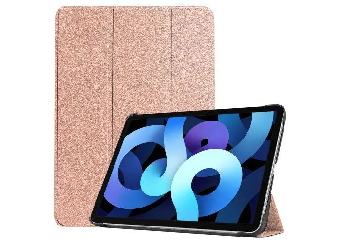 iPad Air 11 (2024/2025/2026) / iPad Air 10.9 (2022/2020) - Tri-Fold læder cover - Rosa guld