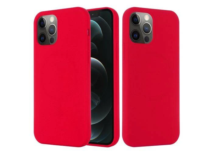 iPhone 12 mini - Azmaro Silikone magsafe cover - Rød