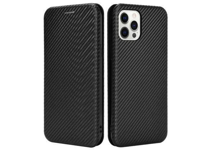 iPhone 13 Pro Max - Flip cover med kortholder - aftagelig kickstand - Sort