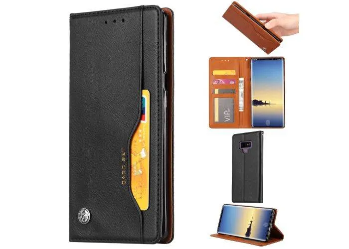 Samsung Galaxy Note 9 - Læder cover / taske - Sort