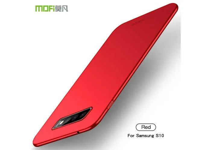 Samsung Galaxy S10 - MOFI Ultra tyndt Hard cover - Rød