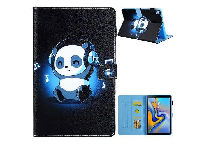 Samsung Galaxy Tab A7 10.4 (2020) - Læder cover / taske i printet design - Panda