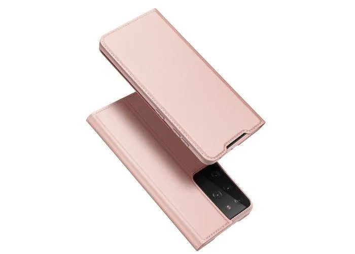 Samsung Galaxy S30 Ultra / S21 Ultra 5G - DUX DUCIS Skin Pro læder cover - Rosa