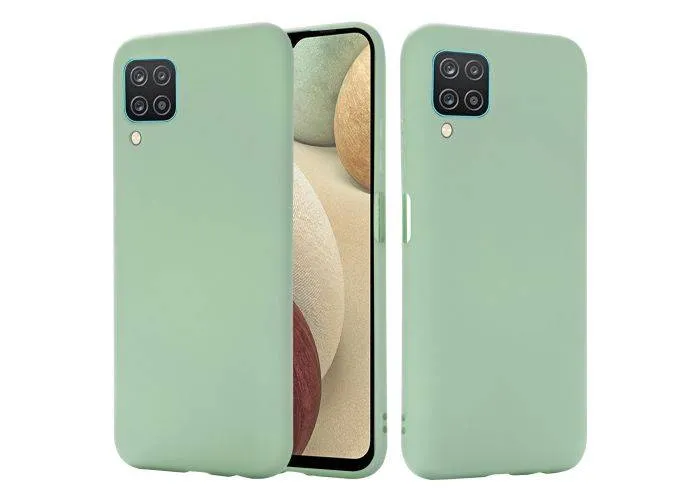 Samsung Galaxy A12 / M12 - Azmaro Tyndt Silikone cover - Lys grøn