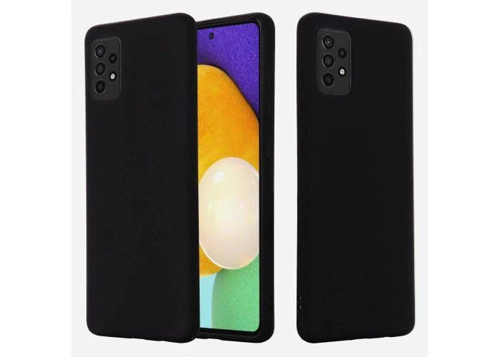 Samsung Galaxy A52 4G/5G/ A52s 5G - Azmaro Tyndt Silikone cover - Sort
