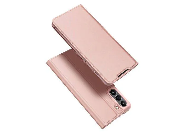 Samsung Galaxy S21 FE 5G - DUX DUCIS skin pro læder cover - Rosa