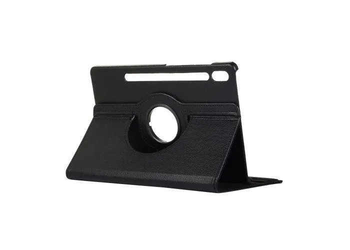 Samsung Galaxy Tab S7 FE - Læder cover 360 grader roterbar - Sort