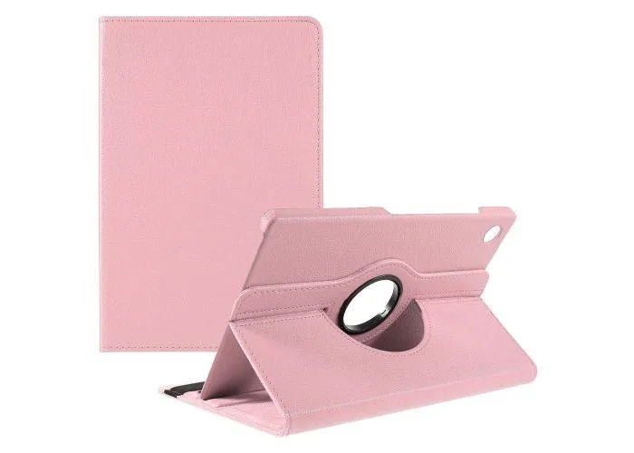 Samsung Galaxy Tab A8 (2021) - Læder cover 360 grader roterbart - Pink