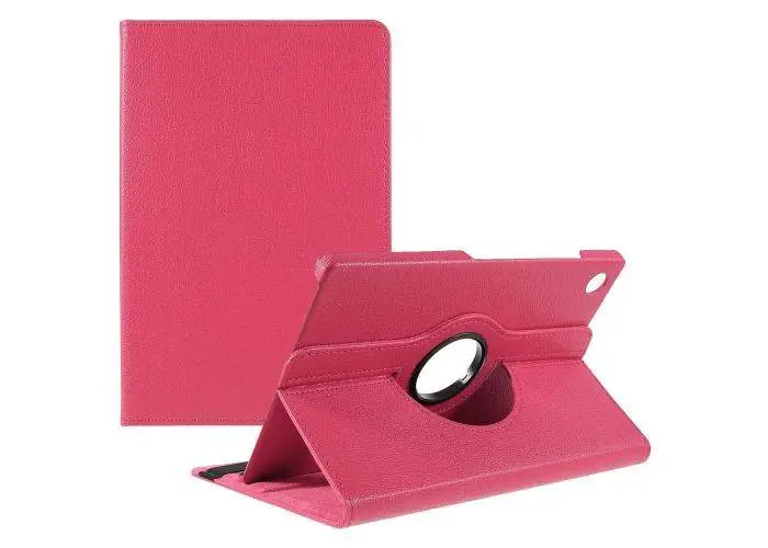 Samsung Galaxy Tab A8 (2021) - Læder cover 360 grader roterbart - Rosa