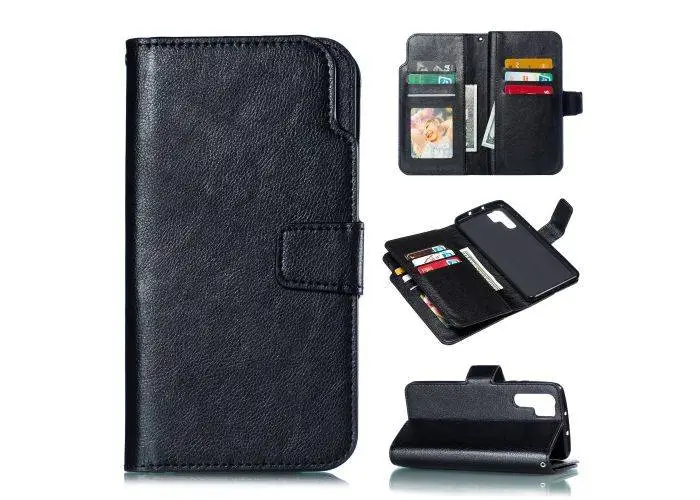 Huawei P30 Pro – Flip læder cover / pung - Sort