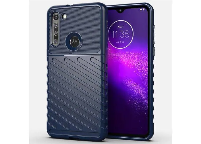 Motorola G8 - Thunder Series gummi cover - Blå