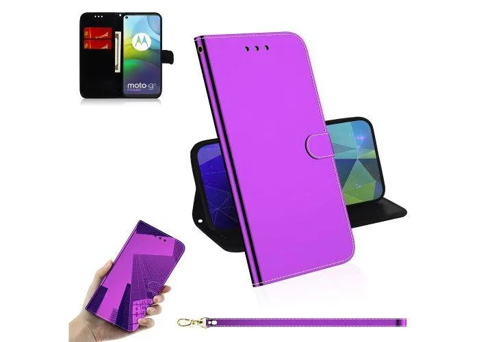 Motorola G9 Power - Mirror Læder cover / pung - Lilla