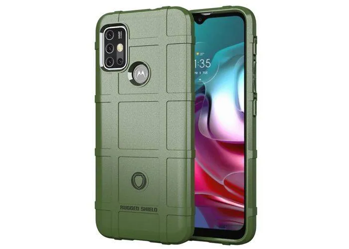 Motorola G30/G20/G10 - SQUARE gummi cover - Grøn