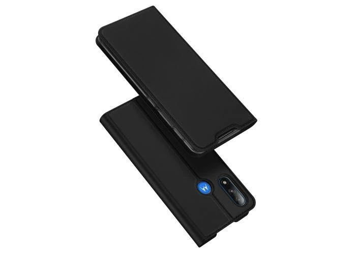 Motorola  E7i Power/E7 Power - DUX DUCIS skin pro læder cover - Sort