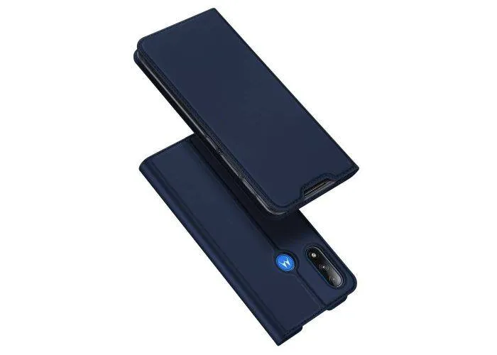 Motorola  E7i Power/E7 Power - DUX DUCIS skin pro læder cover - Blå