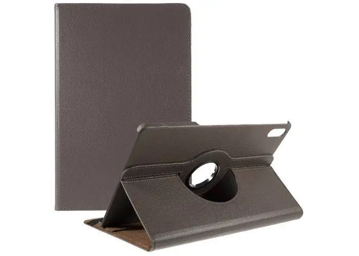 Lenovo Tab P12 Pro - Læder cover 360 grader roterbar - Brun