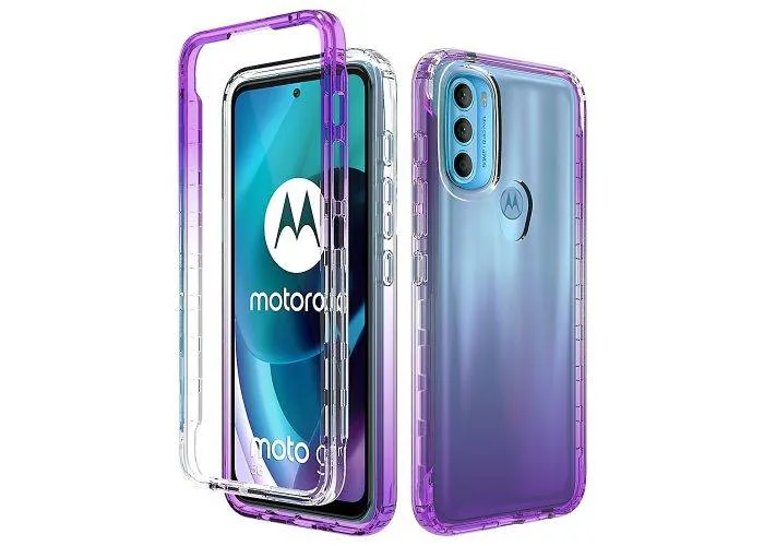 Motorola G71 5G - Gradient Hybrid cover - Lilla
