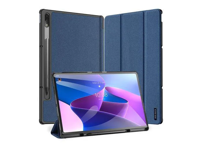 Lenovo Tab P12 Pro - DUX DUCIS Domo Series Tri-Fold Smart cover - Blå