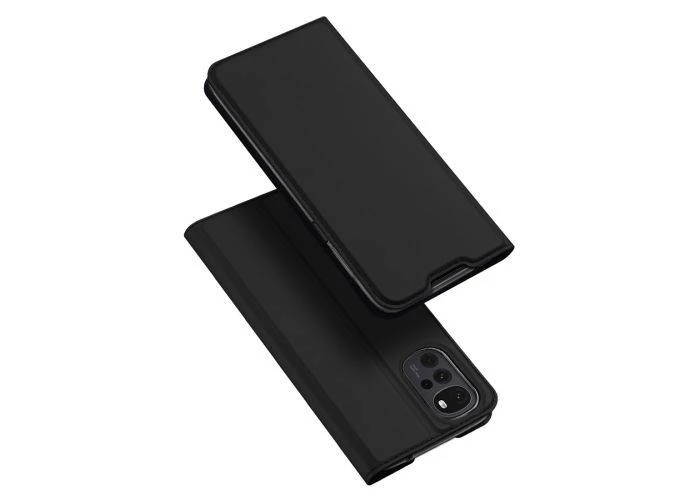 Motorola G22 - DUX DUCIS skin pro læder cover - Sort