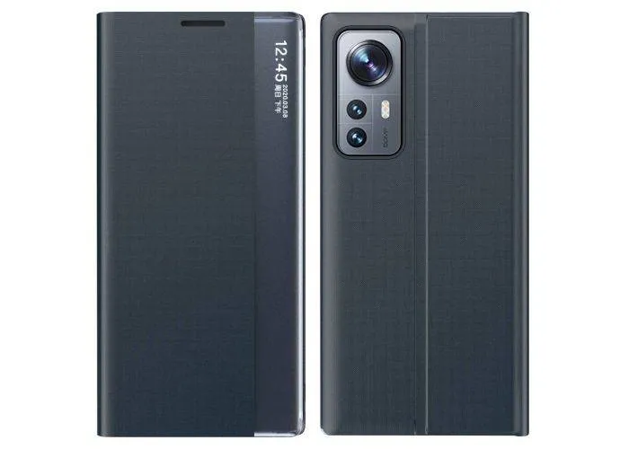 Xiaomi 12/12X - Smart View Window læder cover - Safir