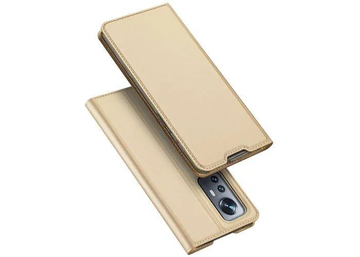 Xiaomi 12 / 12X - DUX DUCIS skin pro læder cover - Guld
