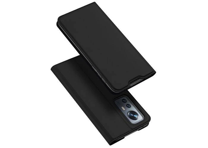Xiaomi 12 / 12X - DUX DUCIS skin pro læder cover - Sort