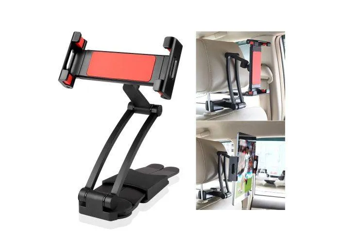 iPad / Tablet nakkestøtte holder til Bilen Justerbar 16-26 cm - 360 grader roterbar