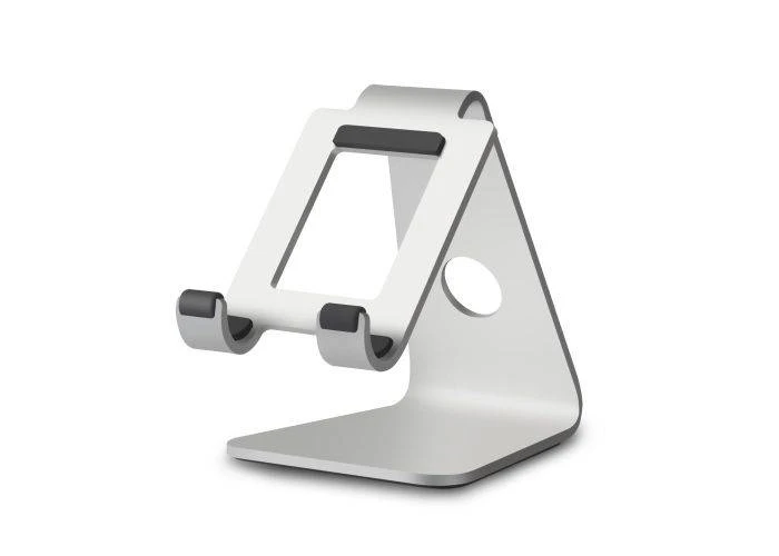 WERGON - Anker - iPhone / Smartphone / Tablet - Aluminium Design holder op til 7" - Sølv