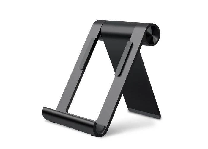 WERGON - Ydun - iPhone / Smartphone / Tablet - Aluminium Foldbar Design holder op til 9.7" - Sort