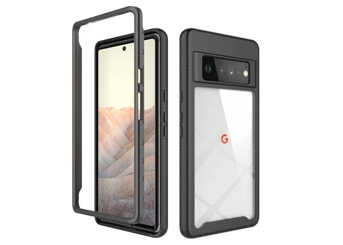 Google Pixel 6 Pro - Shockproof Hybrid cover - Sort