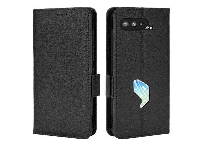 Asus ROG Phone 5 / ROG Phone 5s - Læder cover / pung - Sort