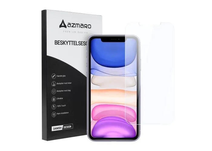 iPhone 11 Pro / XS / X - Azmaro Ultra clear hærdet beskyttelsesglas - Transparent