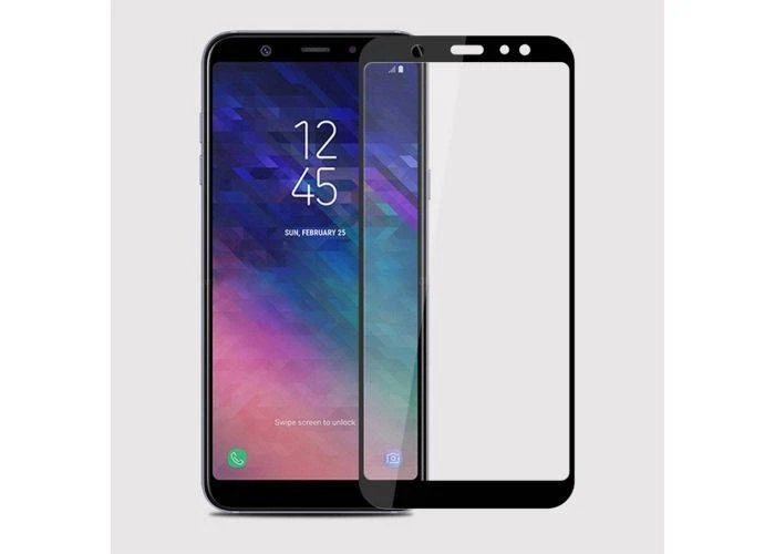 Samsung Galaxy A6 (2018) - MOFI beskyttelsesglas m/komplet dækning - Sort