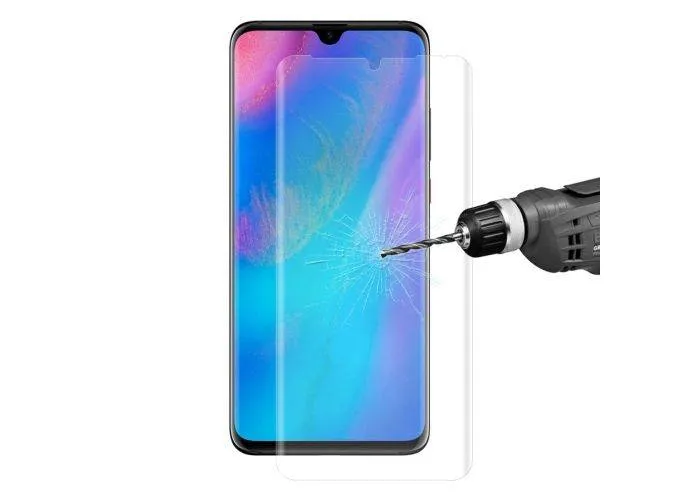 Huawei P30 Pro - HAT PRINCE beskyttelsesglas 0,26mm m/komplet dækning - Transparent
