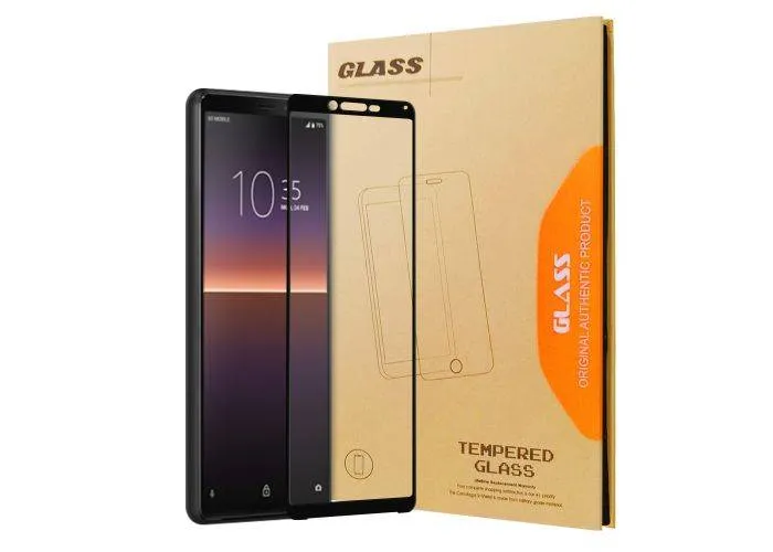 Sony Xperia 10 II - Hærdet beskyttelsesglas med komplet dækning