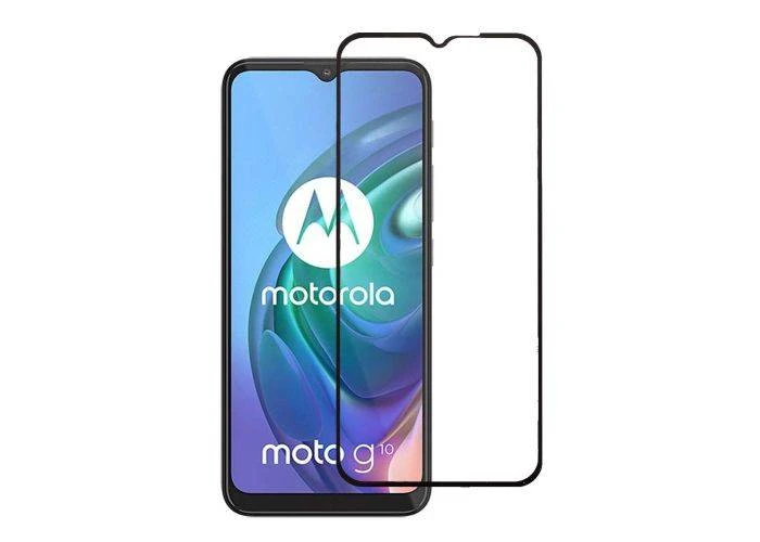 Motorola G10/G30 - Hærdet beskyttelsesglas "full glue" med komplet dækning