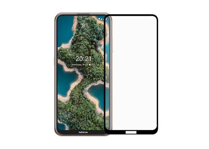 Nokia X10 / X20 - Hærdet beskyttelsesglas "full glue" med komplet dækning