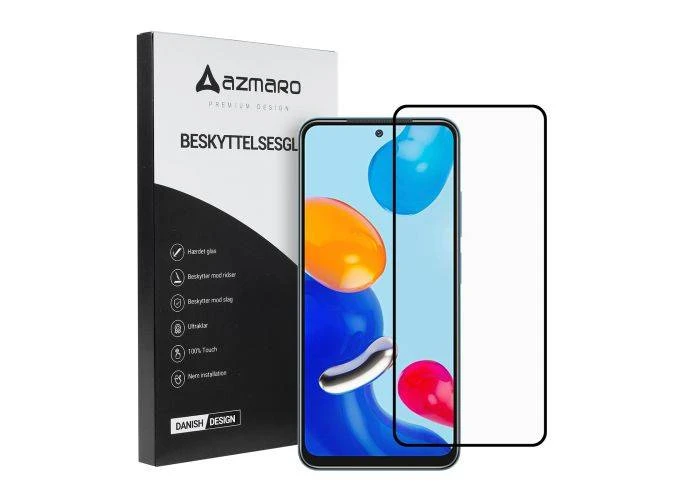 Xiaomi Redmi Note 11 4G - Azmaro Premium hærdet beskyttelsesglas - Komplet dækning