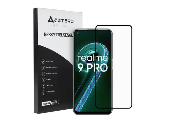 OnePlus Nord CE 2 Lite 5G - Azmaro Premium hærdet beskyttelsesglas - Komplet dækning