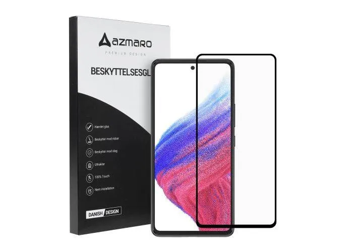 Samsung Galaxy A53 5G - Azmaro Premium hærdet beskyttelsesglas - Komplet dækning