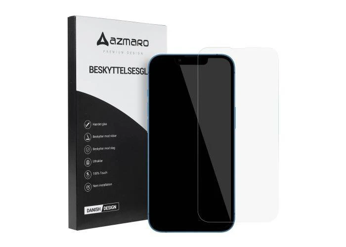 iPhone 14 - Azmaro Ultra clear hærdet beskyttelsesglas - Transparent